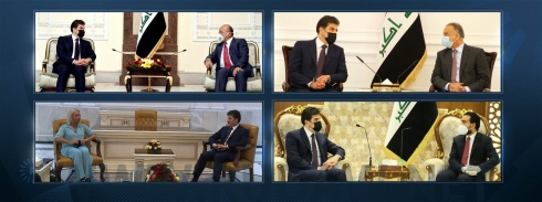 Nêçîrvan Barzanî li Bexdayê çend hevdîtinên girîng pêk anîn